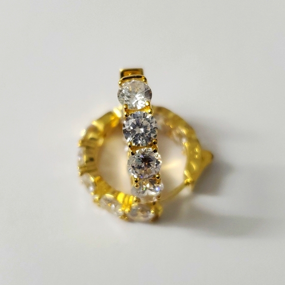 Jewelry - Sterling Silver 925 Gold Hoop Earrings